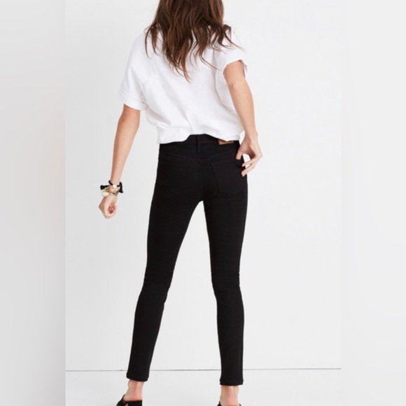 MADEWELL 9” HIGH RISE SKINNY BLACK SIZE 27 - Picture 5 of 11